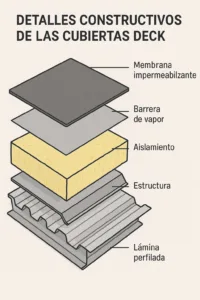 detalles constructivos cubiertas deck